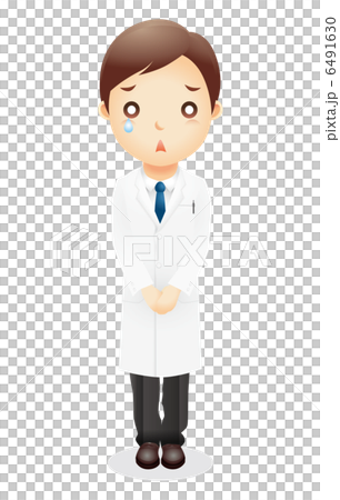 白衣の男性イラスト 6491630