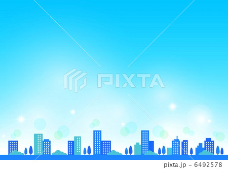 青空と青いビル群 青空と青いビル群 6492578