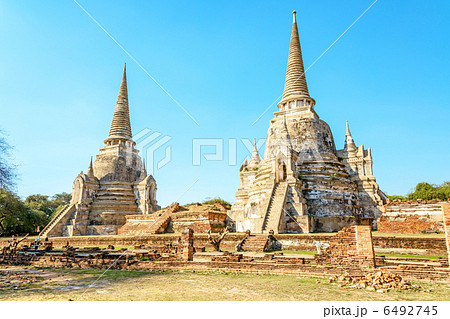 ワット・プラシーサンペットの仏塔(タイ、アユタヤ) 6492745