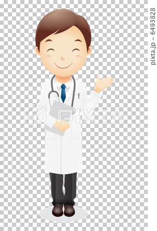 白衣の男性イラスト 6493828