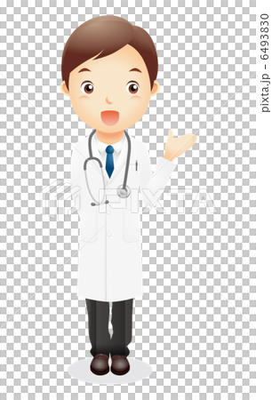 白衣の男性イラスト 6493830