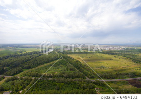 River Tisza in Rural Hungary aerial view River Tisza in Rural Hungary aerial view 6494133