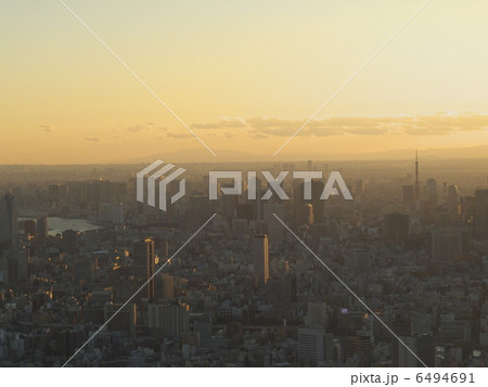 スカイツリーからの眺め東京タワー方面 スカイツリーからの眺め東京タワー方面 6494691