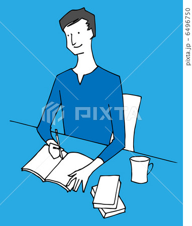 勉強する男性 勉強する男性 6496750