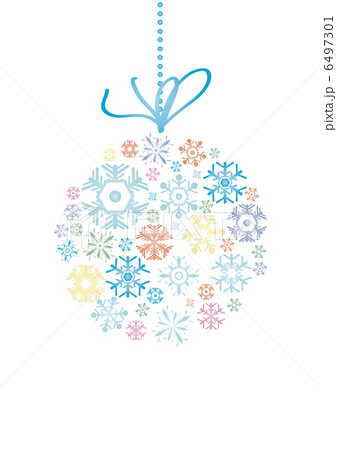 Vector illustration of evening ball made of snowflakes  6497301