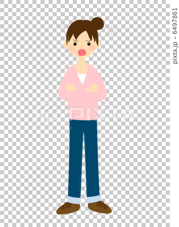 怒る女性 6497861