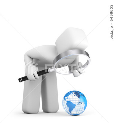 The person examines globe 6499605