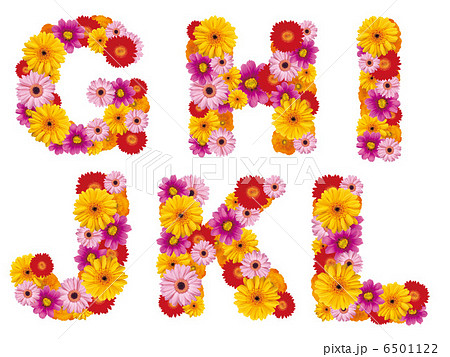 花の大文字 アルファベット 花 英語 の写真素材 6501122 Pixta