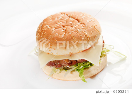 burger on the white 6505234