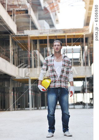hard worker on construction site 6506980