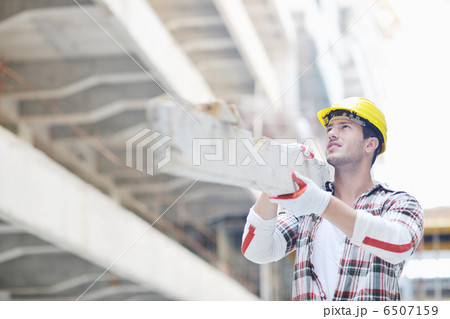 hard worker on construction site 6507159