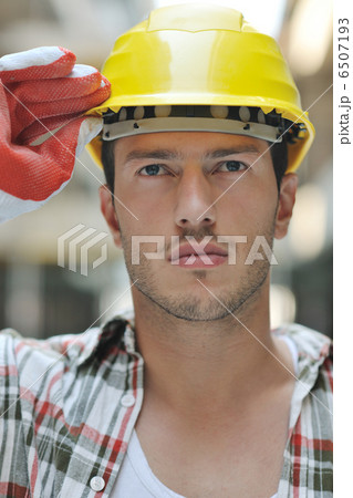 hard worker on construction site hard worker on construction site 6507193