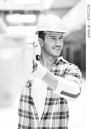 hard worker on construction site 6507226