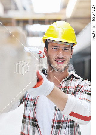 hard worker on construction site 6507227