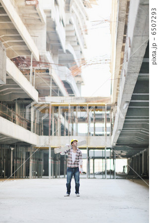 hard worker on construction site hard worker on construction site 6507293