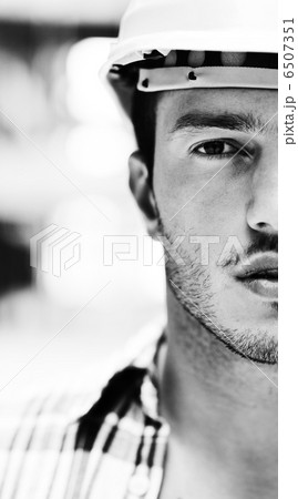 hard worker on construction site hard worker on construction site 6507351