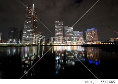 【超広角】みなとみらいの夜景 【超広角】みなとみらいの夜景 6511685