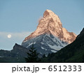 マッターホルン朝焼けと月 6512333