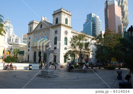 マカオ 澳門 世界遺産 カテドラル 大堂 カテドラル広場 マカオ 澳門 世界遺産 カテドラル 大堂 カテドラル広場 6514034