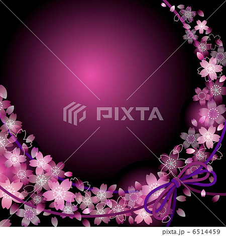 桜背景_01正方形_ピンク 6514459