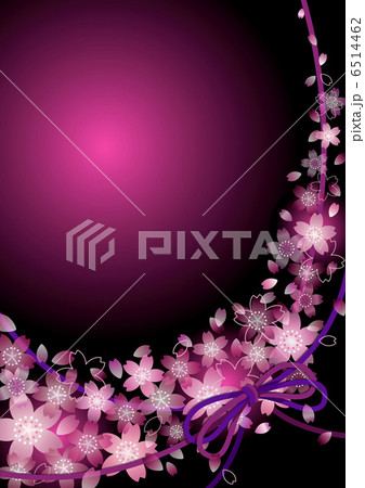 桜背景 01縦 ピンクのイラスト素材