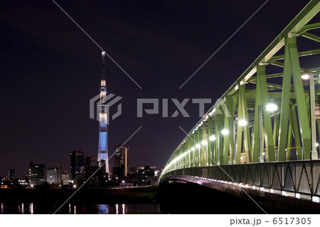 木根川橋と東京スカイツリー 6517305