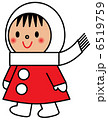 マフラー　女の子　冬 6519759