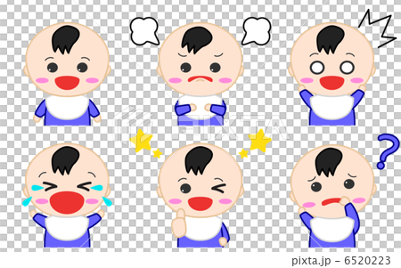 嬰兒插圖面部表情 6520223
