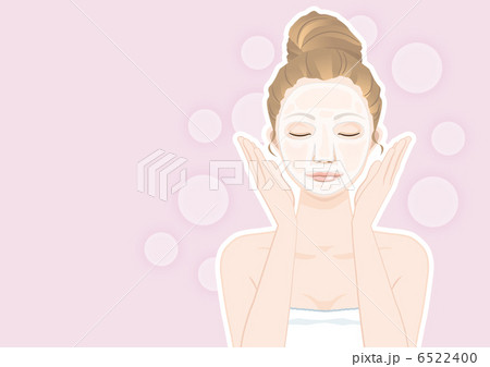フェイスパックをする女性 フェイスパックをする女性 6522400