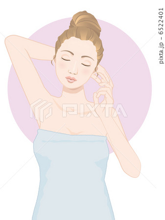 ワキを見せる女性 6522401