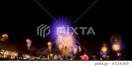 Multicolor Firework in a night sky Multicolor Firework in a night sky 6524269