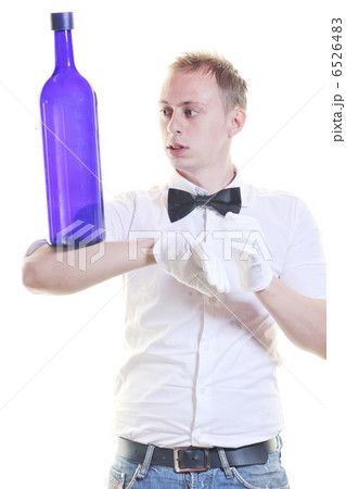 barman portrait isolated on white background 6526483