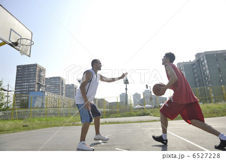 streetball game at early morning 6527228