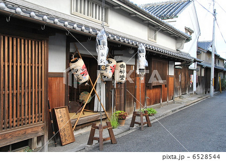 泉州の風景　路地　御神燈　提灯 6528544