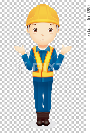 男性作業員イラスト 6528995