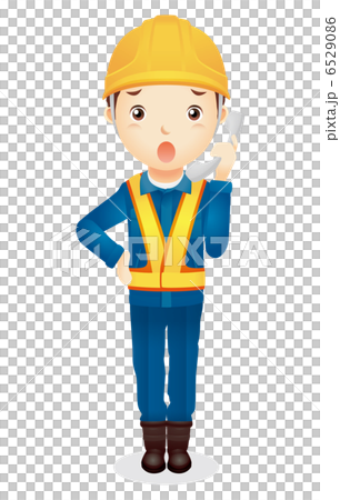 Male worker illustration 6529086