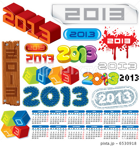 Year 2013 Vector Year 2013 Vector 6530918