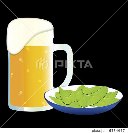 ビールと枝豆 6534957