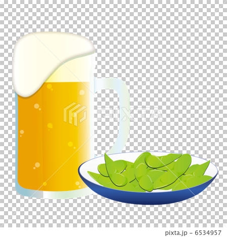 ビールと枝豆 6534957
