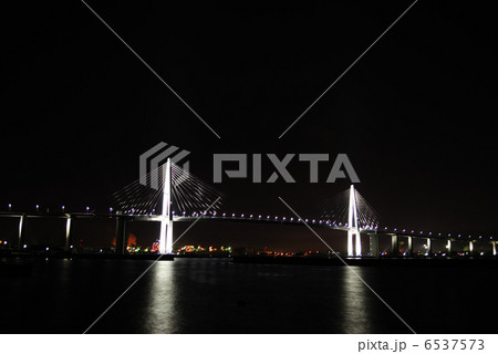 夜の新湊大橋 6537573