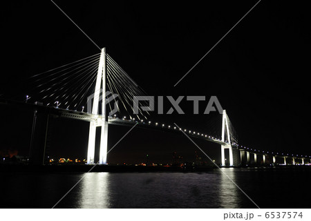 新湊大橋(夜景) 新湊大橋(夜景) 6537574