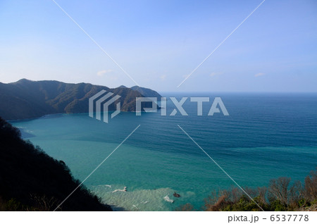 三方五湖レインボーラインから望む日本海 6537778