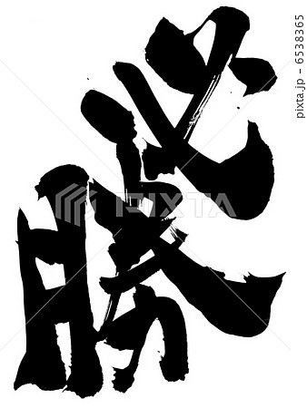必勝・・・文字 6538365