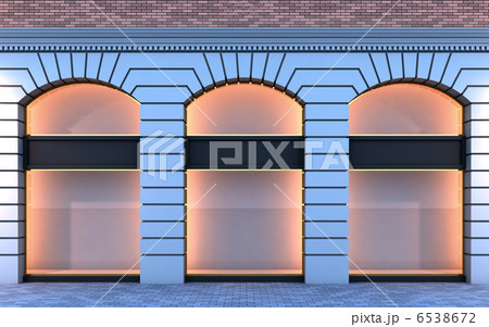 Classical empty storefront. Classical empty storefront. 6538672