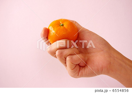 みかんを持つ　1 6554856