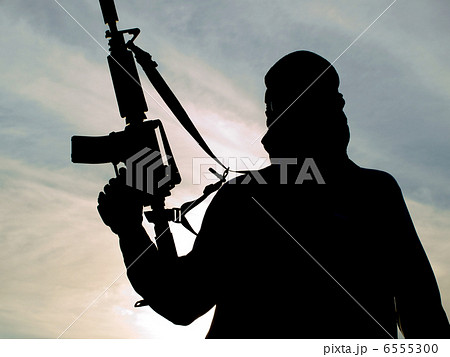 Silhouette of soldier 6555300