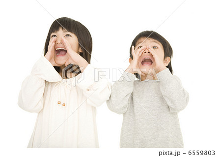叫ぶ男の子と女の子 叫ぶ男の子と女の子 6559803