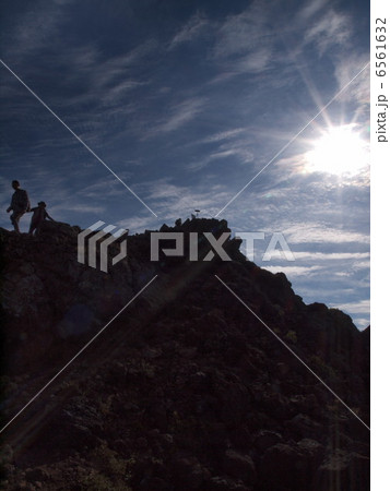 朝日岳山頂（下山） 6561632