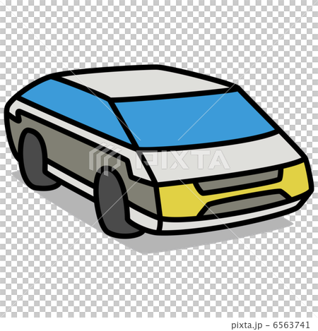 簡單插圖“汽車43電動車” 6563741