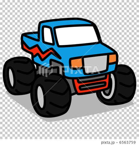 Simple illustration "Car 23 Monster Truck" 6563759